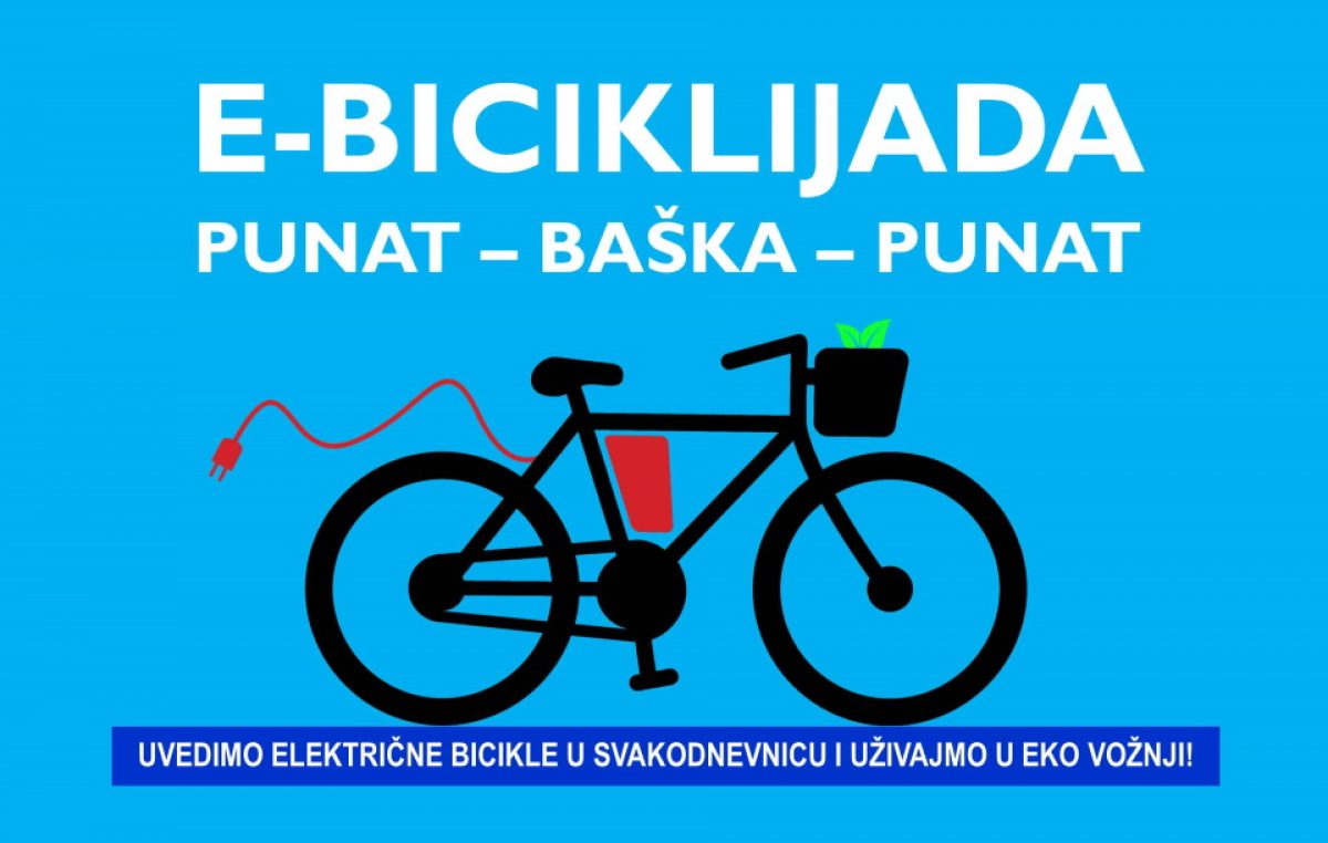 Četvrta E-biciklijada Punat-Baška-Punat starta 20. lipnja