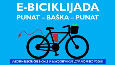 Četvrta E-biciklijada Punat-Baška-Punat starta 20. lipnja