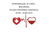 Izvanredna akcija dobrovoljnog darivanja krvi krajem svibnja u Malinskoj