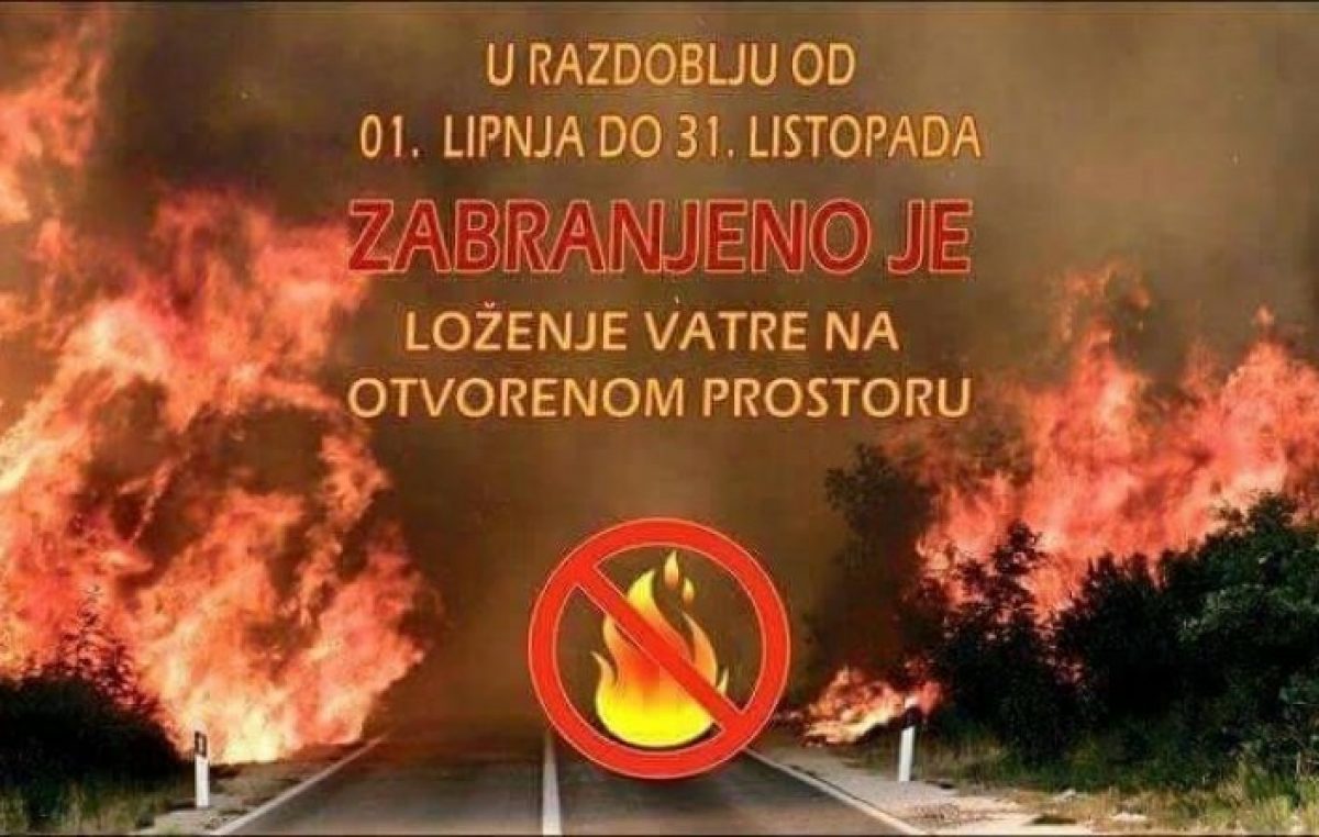 Od 1. lipnja zabranjeno je loženje vatre na otvorenom prostoru otoka Krka. Kazne su do 150 tisuća kuna
