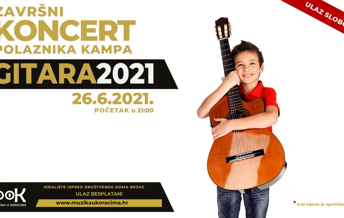 Završni koncert glazbenog kampa Gitara ove subote u Brzacu
