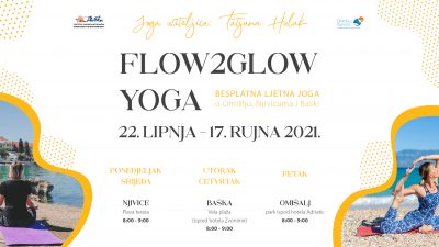 Flow2glow Yoga – besplatna ljetna joga u Baški, Omišlju i Njivicama