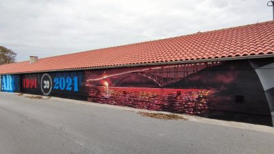 FOTO Dovršen je 130 četvornih metara velik mural u gradu Krku