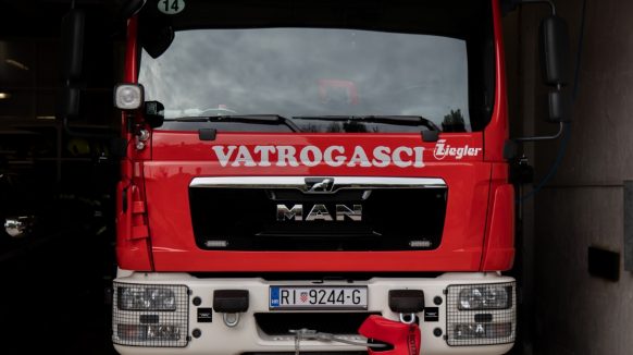 Vatrogasna vježba na području Baške