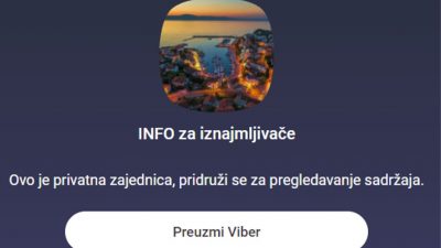 TZ Malinska pokrenula Viber zajednicu “INFO za iznajmljivače”