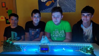 Krčki osnovnoškolci izradili moderniziranu maketu Krčkog mosta za Generaciju NOW