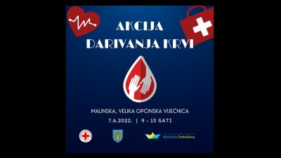 Izvanredna akcija dobrovoljnog darivanja krvi početkom lipnja u Malinskoj