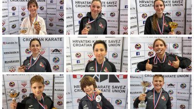 Krčki karatisti u samom vrhu sa osvojene 22 medalje na Prvenstvu Hrvatske