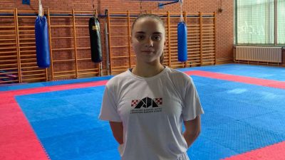 Stella Polonijo na pripremama reprezentacije za Europsko karate prvenstvo 2023.