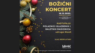 Božićni koncert polaznika glazbenih i baletnih radionica MooK-a