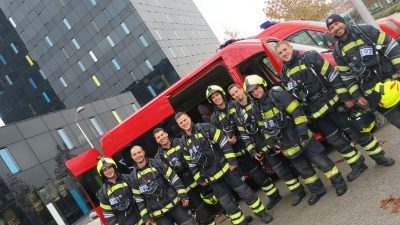 31 kat, 666 stepenica, puna oprema: Krčki vatrogasci na humanitarnoj utrci Zagreb Firefighter Stair Challenge