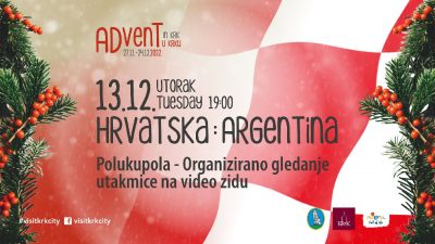 Advent u Krku: Ovog utorka gleda se tekma na video wallu ispod koprivića!