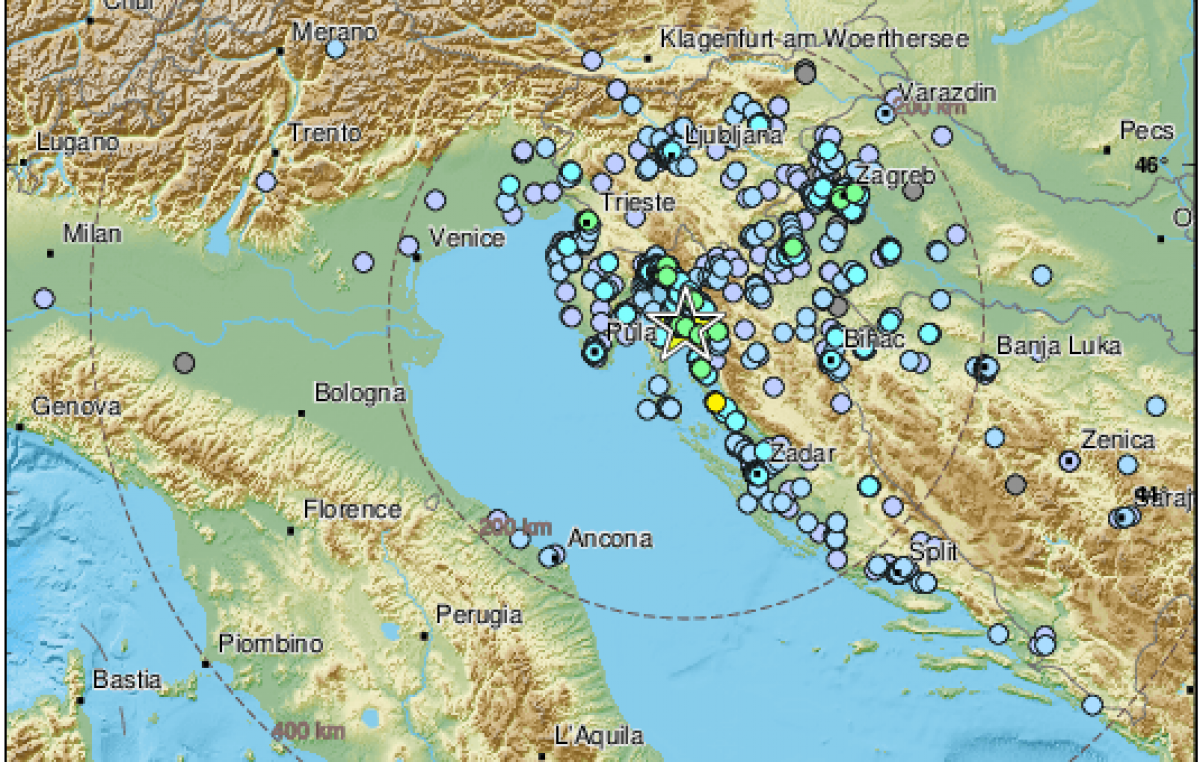 Jači potres pogodio Krk, epicentar kod Batomlja