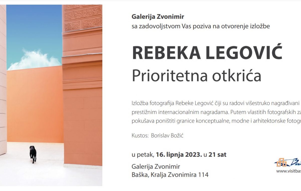 Galerija Zvonimir, Baška: Otvorenje izložbe „Prioritetna otkrića“ Rebeke Legović