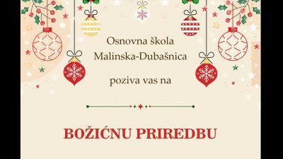 OŠ Malinska-Dubašnica poziva na tradicionalnu Božićnu priredbu
