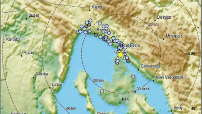 Potres kod Krčkog mosta, osjetio se na kopnu i otoku Krku