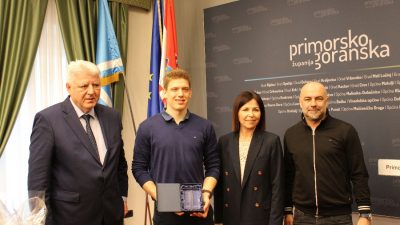 Župan Komadina primio uspješnog biatlonca Matiju Legovića