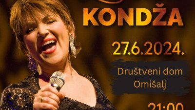 Večerašnji koncert Zorice Kondže prebačen u Društveni dom Omišalj