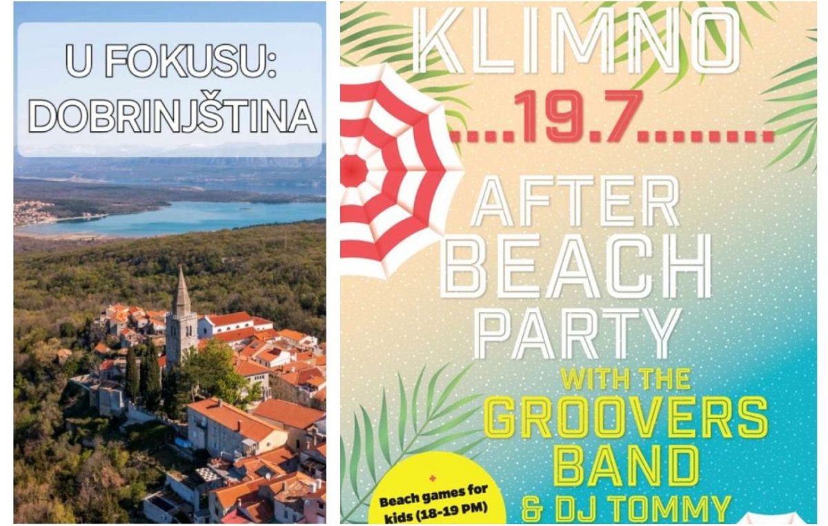 Koncerti, after beach partyji i puno dobre zabave ovoga tjedna na području Dobrinjštine