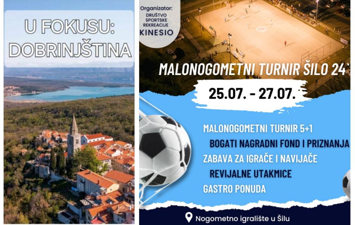 Program događanja na području Dobrinjštine: glazba, sport i zabava za klince