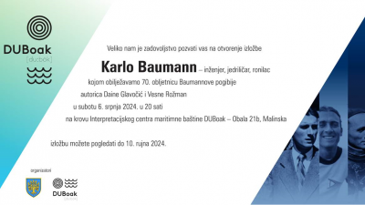 Otvorenje izložbe “Karlo Baumann: inženjer, jedriličar, ronilac“ u DUBoaku