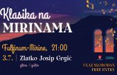 Klasika na Mirinama: Koncert mladog, izuzetno talentiranog gitariste Zlatka Josipa Grgića