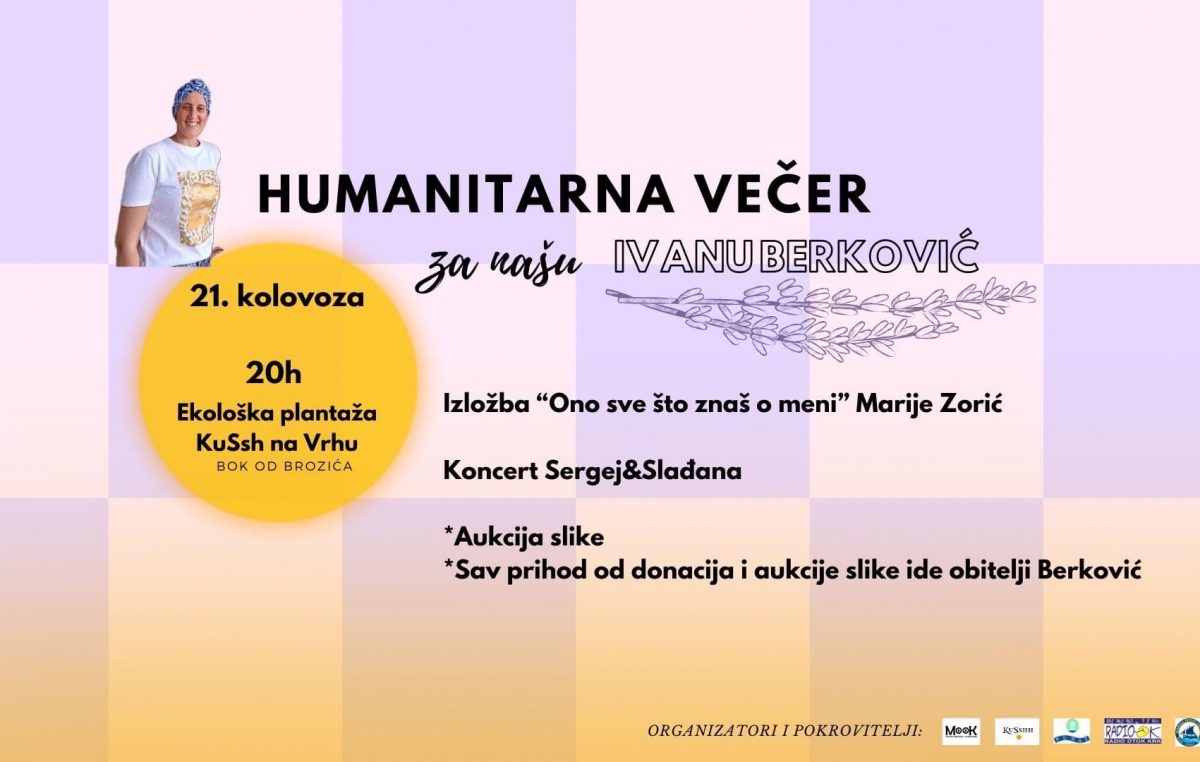 Humanitarna večer za pomoć u liječenju Ivane Berković