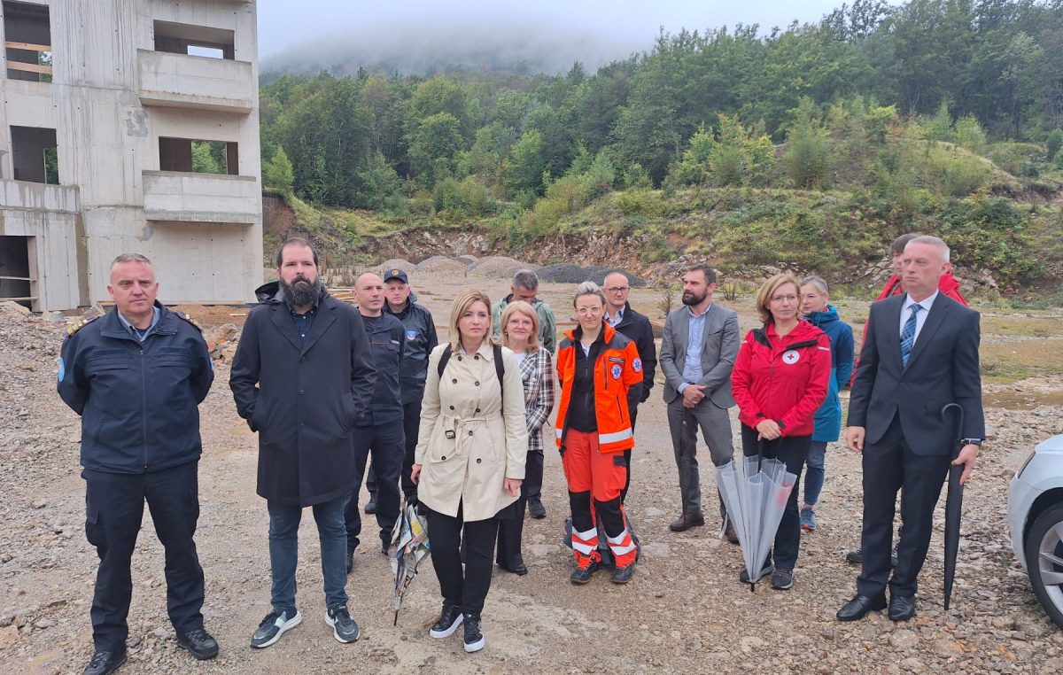 Napreduju radovi na izgradnji vatrogasnog tornja u Centru za obuku interventnih službi PGŽ u Šapjanama