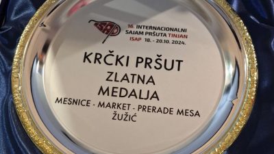 Krčkom pršutu zlatna medalja na 16. ISAP-u Tinjan