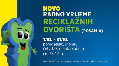 Novo radno vrijeme reciklažnih dvorišta