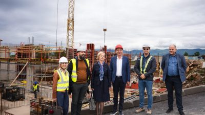 Zamjenik Braut i gradonačelnik Filipović obišli projekt Zdravstvenog centra Rujevica Zapad