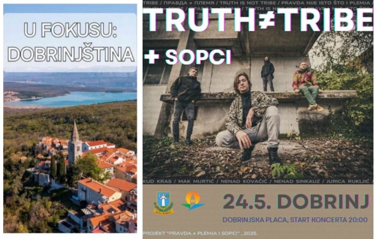 Ove subote u Dobrinj stiže Truth ≠ Tribe