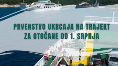 Otočani će od 1. srpnja imati prvenstvo ukrcaja na trajekt Valbiska – Merag