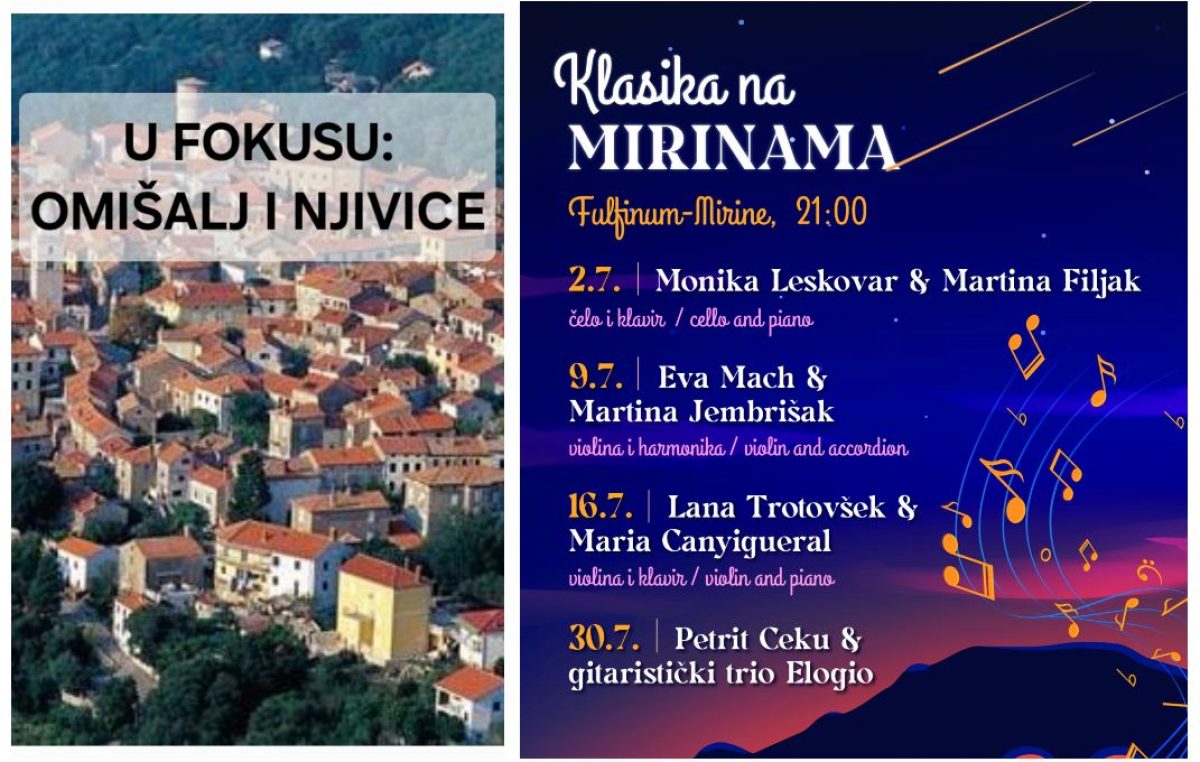 “Klasika na Mirinama“ i ove godine donosi čarobne interpretacije virtuoza klasične glazbe