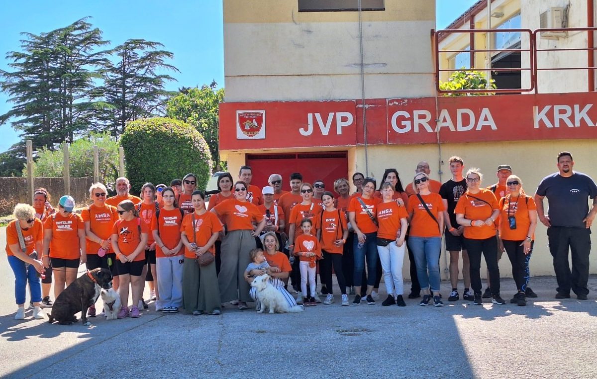 MS walk Krk okupio 45 šetača koji su sakupili 330 480 koraka