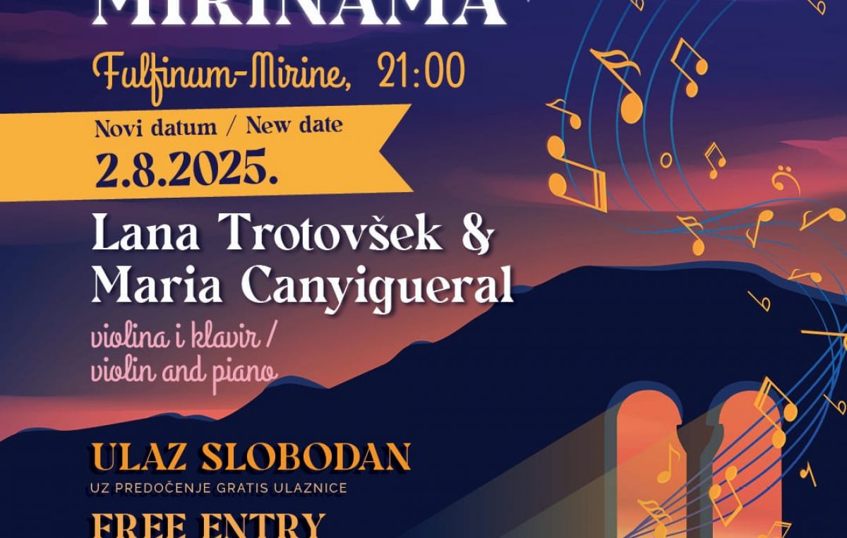 Odgođen koncert programa “Klasika na Mirinama“