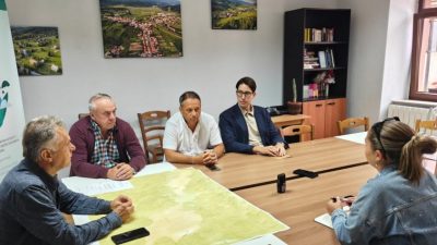 Zamjenik župana Matić obišao gradilište na sanaciji kolnika i oborinske odvodnje na području Općine Mrkopalj