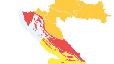 Petak na Krku: Kilometarska kolona i “crveno” upozorenje DHMZ-a