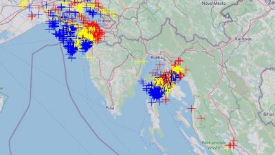 Crveni alarm na Krku: Grmljavinsko nevrijeme donijelo više od 2000 munja u pola sata