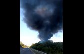 [VIDEO] 20 vatrogasaca na terenu: Veliki požar na Krku, izgorjela je servisna hala