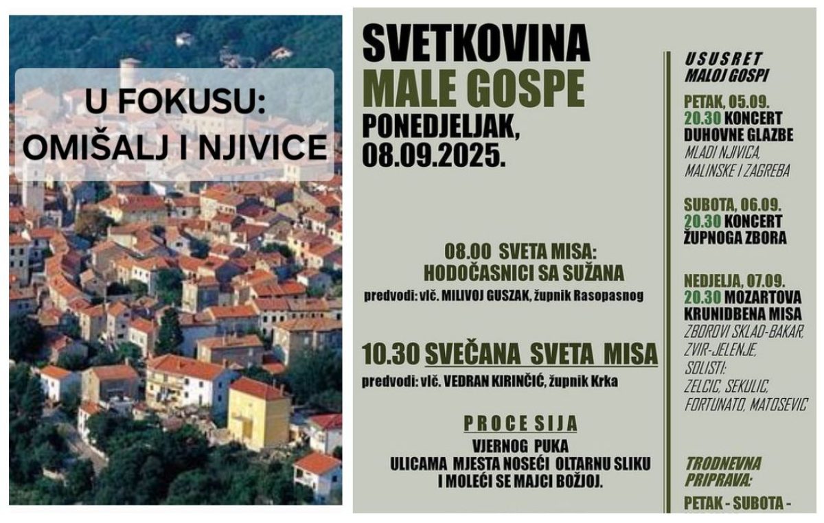 [PROGRAM] Svetkovina Male Gospe u Njivicama