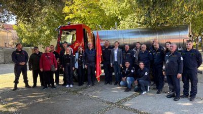 Novi vatrogasni kamion za DVD Cres – nastavak županijskog projekta jačanja protupožarne zaštite