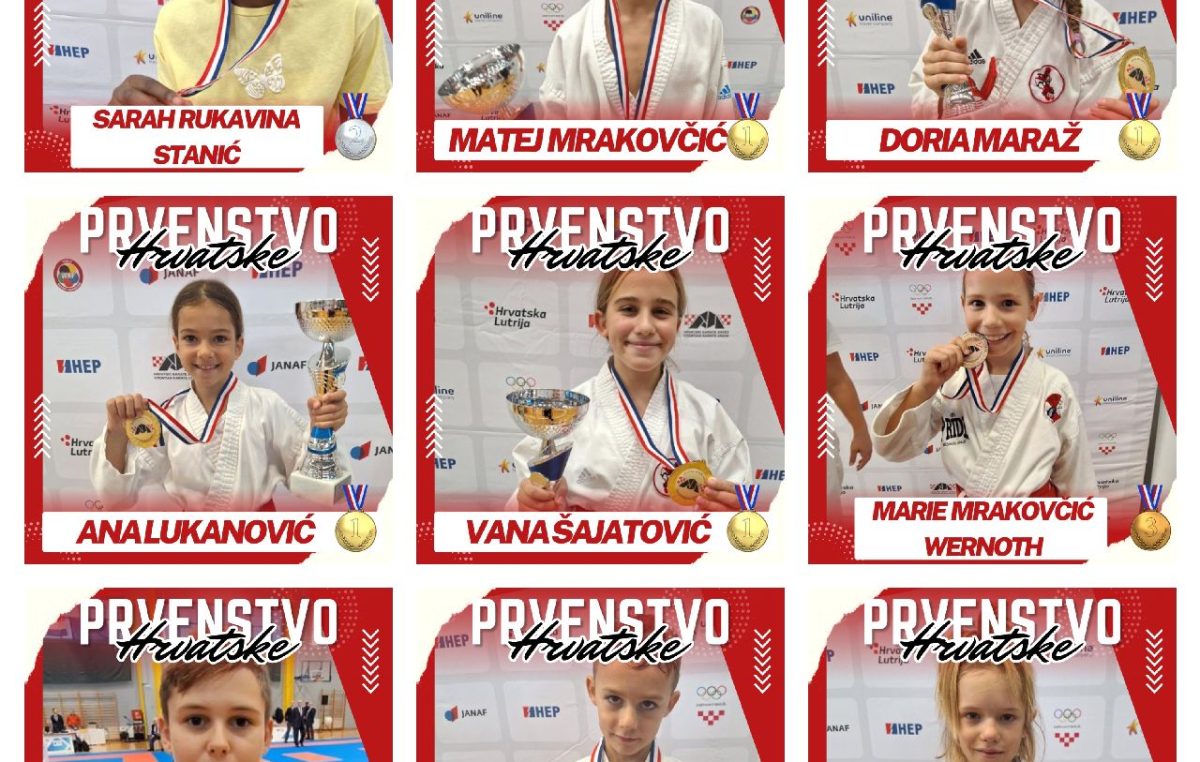 Četiri zlata za Krčane na zadnjem danu Prvenstva Hrvatske u karateu