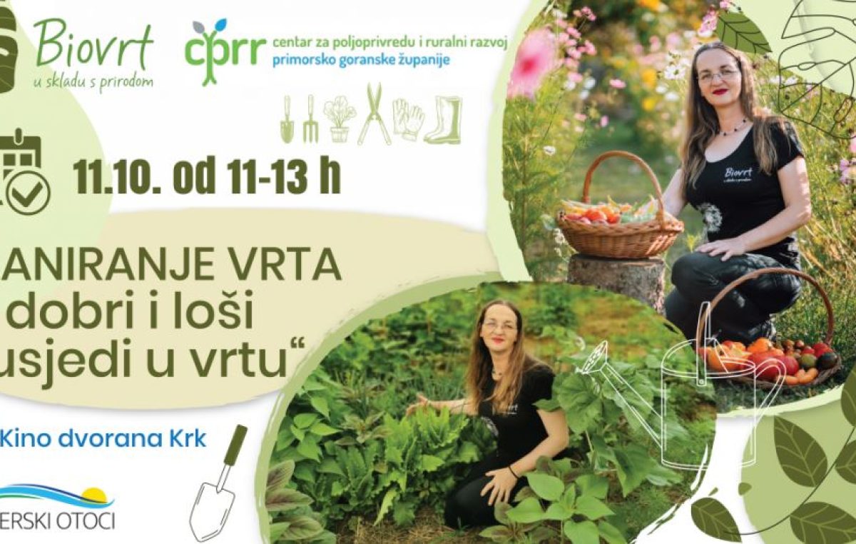 Radionica poznate biovrtlarke Silvije-Kolar Fodor o planiranju vrta i suživotu biljaka