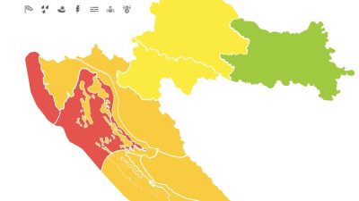 Krčki most zatvoren za I. i II. skupinu zbog olujne bure