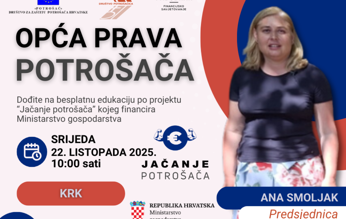 Znate li sve o svojim potrošačkim pravima? U Krku će se održati besplatna edukacija