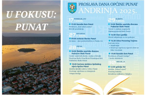 Općina Punat slavi svoj dan – Andrinju uz bogat prigodni program