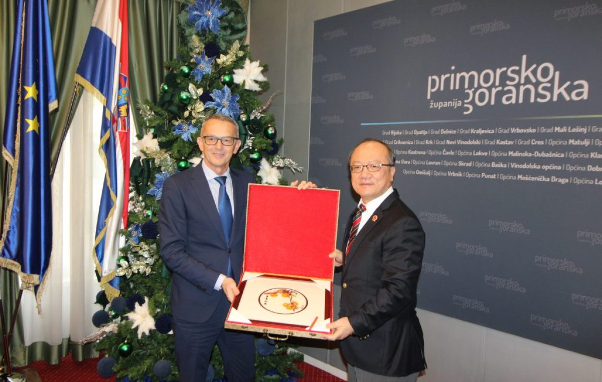 Prijem veleposlanika Narodne Republike Kine: župan Lukanović istaknuo mogućnosti suradnje u gospodarstvu, infrastrukturi i razmjeni znanja