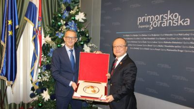 Prijem veleposlanika Narodne Republike Kine: župan Lukanović istaknuo mogućnosti suradnje u gospodarstvu, infrastrukturi i razmjeni znanja