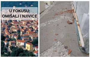 Oprez, bura je oštetila krovove u starom gradu u Omišlju